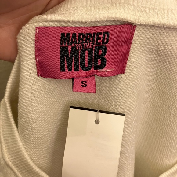 MTTM married to the mob rare sweatshirt NWT cheetah crew neck small street wear - Picture 5 of 5